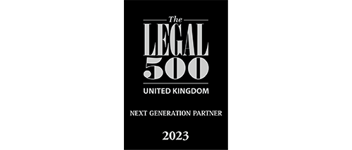 The Legal 500 UK 2023 - Next generation partner The Legal 500 UK 2023 - Next generation partner